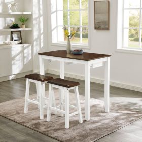 Vtng Furniture, Bar Table and Chairs Set, 3 Piece Dining Table Set