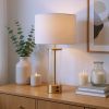 Boreal Table Lamp Beige & Gold