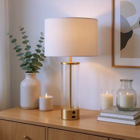Boreal Table Lamp Beige & Gold