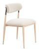 Equinox Armless Dining Chair Oyster Gray & Natural
