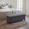 Halifax Storage Bench Gravel Gray