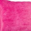 12" X 20" Fuschia Cowhide Throw Pillow