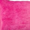 12" X 20" Fuschia Cowhide Throw Pillow