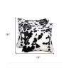 18" X 18" X 5" Sugarland Black And White Faux  Pillow 2 Pack