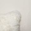 Set of Two 18" Natural Sheepskin Throw Pillows