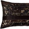 12 X 20 Chocolate Cowhide Throw Pillow