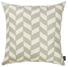 18"X18"Gray Olive Towers Decorative Throw Pillow Cover Printed