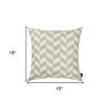 18"X18"Gray Olive Towers Decorative Throw Pillow Cover Printed