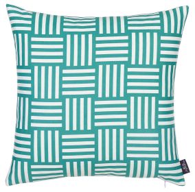 18"X18" Memphis Printed Decorative Throw Pillow Cover
