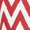 18"X18" Red Nautical Chevron Decorative Throw Pillow Cover Printed