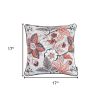 17"X 17" Multicolor Jacquard Forest Decorative Throw Pillow Cover