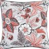 17"X 17" Multicolor Jacquard Forest Decorative Throw Pillow Cover
