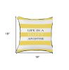18"X18" Scandi Square Life Printed Decorative Throw Pillow Cover