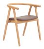 Peker Dining Chair Brown & Natural