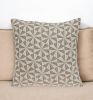 Pale Brown Pinwheels Throw Pillow