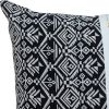 Black And White Modern Throw Pillow