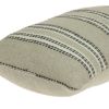 Oatmeal Stripe Weave Lumbar Throw Pillow