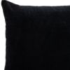 18" Black Velvet Throw Pillow