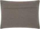 Dark Gray Knotted Detail Lumbar Pillow
