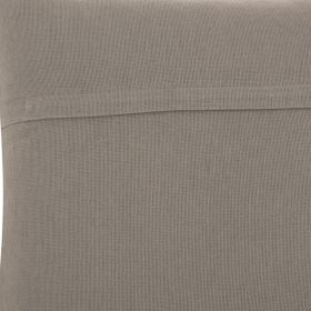 20" Light Gray Cotton Blend Curly Loops Throw Pillow