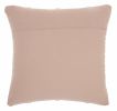 18" Blush Geometric Cotton Blend Throw Pillow