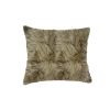 Set of Two 18" Taupe Sheepskin Throw Pillows