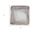 Set Of Two  Blush Natural Sheepskin Square Pillows