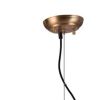 Gold Shaded Four Light Metal Dimmable Ceiling Light With Clear Shades