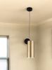 Gold Deco Cylinder Ceiling Lamp