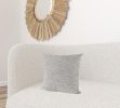 18" Gray Linen Throw Pillow Cover