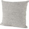 18" Gray Linen Throw Pillow Cover