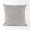 18" Gray Linen Throw Pillow Cover