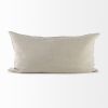 Light Gray Chevron Textured Lumbar Pillow Cover