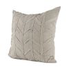 Light Gray Chevron Textured Pillow Cover