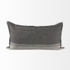 Light And Dark Gray Lumbar Throw Pillow Cover