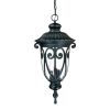 Naples 3-Light Matte Black Hanging Light