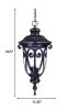 Naples 3-Light Marbelized Mahogany Hanging Light