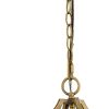 Brass Candle Style Four Light Metal and Crystals Dimmable Chandelier