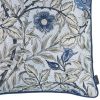 Blue and Gray Leaves Decorative Throw Pillow