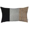 Brown Tripartite Lumbar Throw Pillow