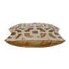 18 X 18 Gold Abstract Velvet Throw Pillow