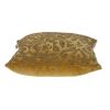 Luxe Velvet Mustard Yellow Beaded Throw Pillow