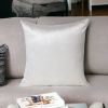 18" X 18" White Cotton Zippered Pillow
