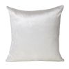 18" X 18" White Cotton Zippered Pillow