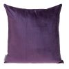 20" Purple And Dark Gray Cotton Blend Throw Pillow