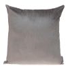 20" Purple And Dark Gray Cotton Blend Throw Pillow