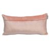 Quilted Velvet Arrows Pink Decorative Lumbar Pillow