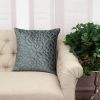 20" Charcoal Cotton Blend Throw Pillow