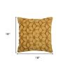 Yellow  Pinwheel Floral Petal Down Throw Pillow