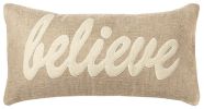 21" X 11" Natural Cotton Throw Pillow
